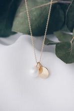 Mini coin pearl necklace