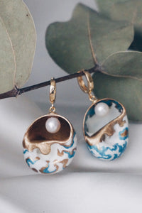 Venice sea earrings