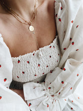Stone baroque pearl necklace