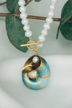 Turqoise sea snail necklace